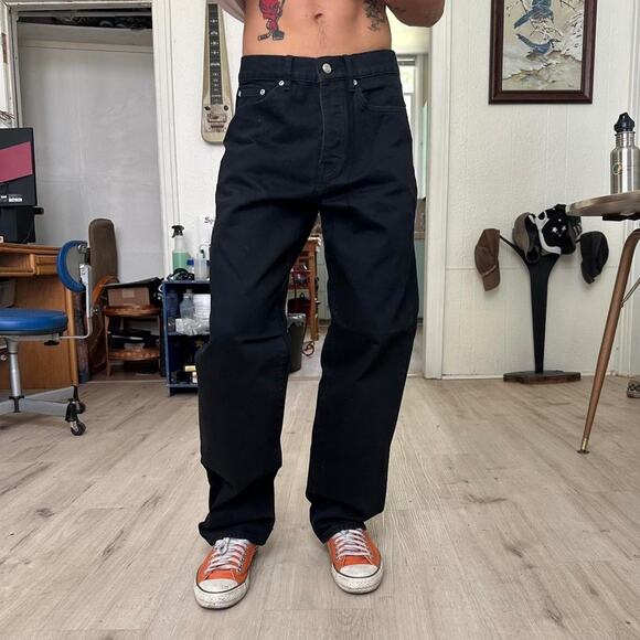 Brand New Black Straight Leg Stussy New Classic Jean Pant - Picture 1 of 8